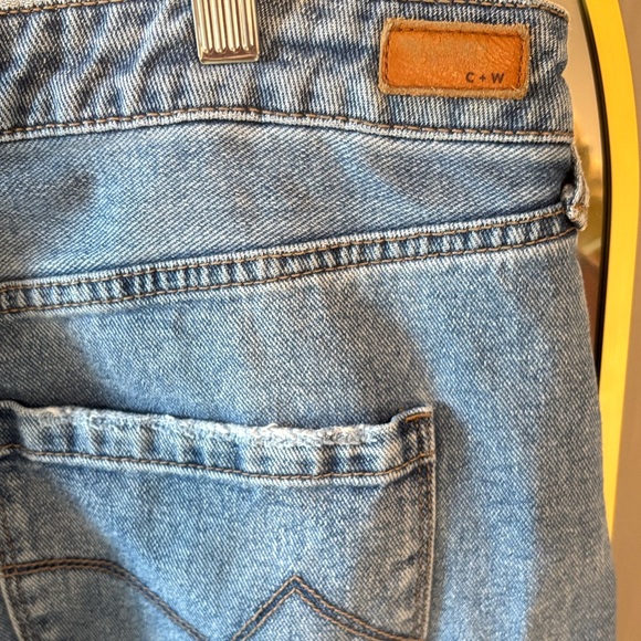 Cleo + Wolf Denim Blue Wide-Leg Women's Jeans - Picture 5 of 6